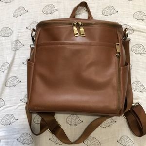 Azaria La Mere diaper bag (original size) in camel